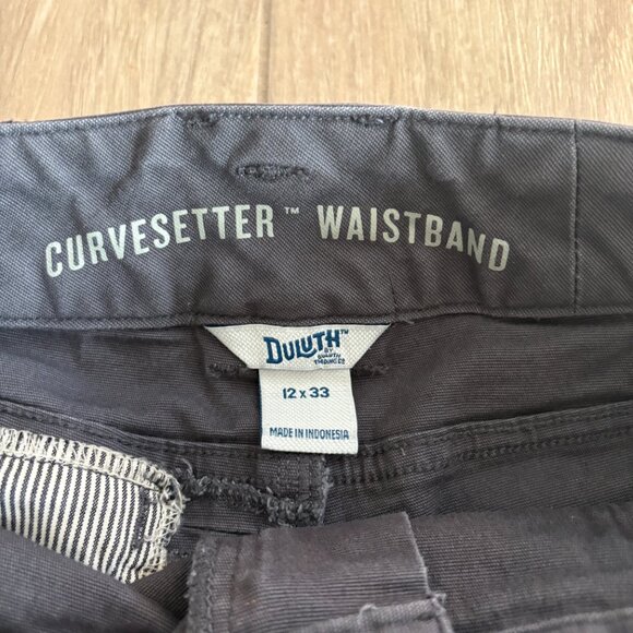 Duluth Trading Fire Hose Cargo Pants Women's 12 Dark Grey Work Relaxed Pockets - Picture 2 of 10